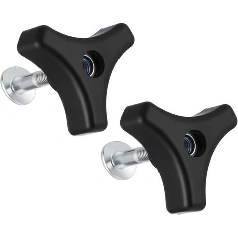 Lot de 2 boulons de poignée de tondeuse à gazon, écrous et boulons universels, accessoires de tondeuse à gazon, pièces de rechange (1/5)