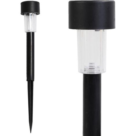 Solar-Pollerleuchte mit Dämmerungssensor – Weiße LED, 31 cm (1/5)
