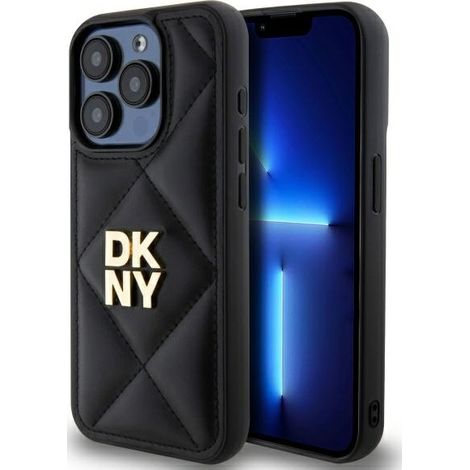 DKNY DKHCP15XPQDSLK iPhone 15 Pro Max 6.7 negro/negro con logotipo acolchado (1/5)