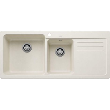 Evier Blanco Naya 8S Silgranit - 000000 - Egouttoir A droite