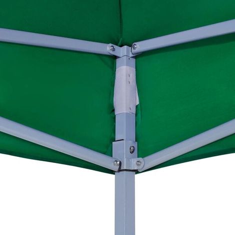 Tente de réception verte 3 x 3 m – Chapiteau d'événement pour jardin, fête, terrasse et extérieur (1/5)