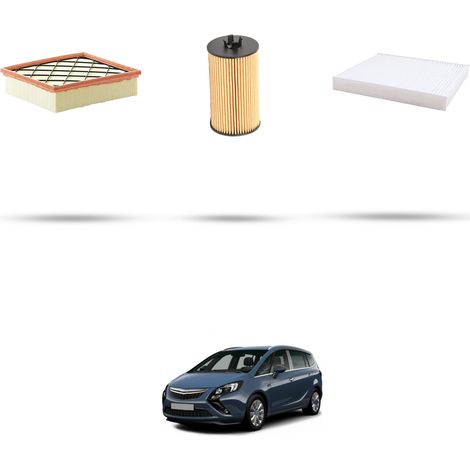 Kit tagliando 3 filtri compatibile con Opel Zafira C Tourer 1.8 85kw dal 2011 (1/5)