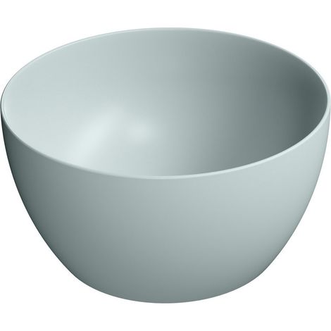 Lavabo à poser PURA haut en céramique, dia 42cm, ghiaccio mat (1/2)