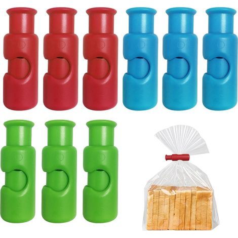Clip Femetue Sachet Alimentaie, 9 pièces Pince pou Sachet Alimentaie, Pince Femetue Sachet Alimentaie, Pin ce Sa chet Alimentaie, Pinc e Sach et, pou Cééales & Congélation. (1/4)