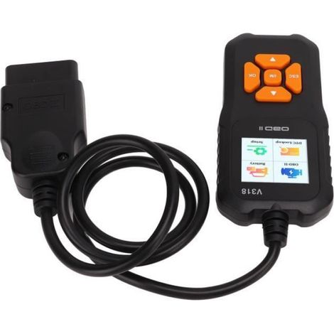 Scanner OBD2 - Ecran Couleur 1 8 Pouces - Diagnostic Voiture - 10 Langues - Certifications CE FCC ROHS UKCA - 1 Piece (1/4)