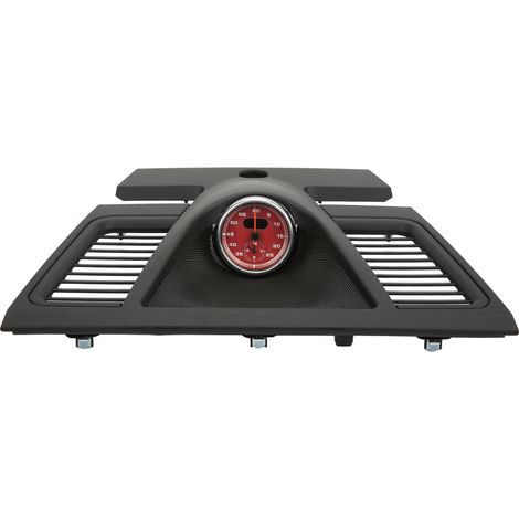 Tableau de bord Panamera 2010-2016, grille horloge marron foncé, cache remplacement 970 552 151 01 3T0, chronomètre rouge vif, pièce intérieure compatibilité Porsche (1/5)