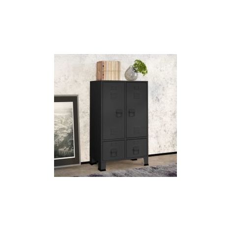 Garde-robe industrielle Anthracite 67x35x107 Acier (1/5)
