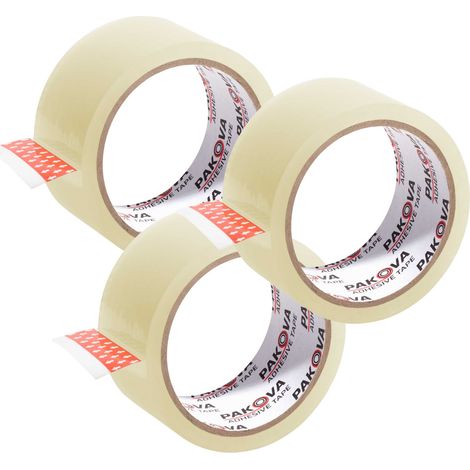 PAKOVA 48/66 TRANSPARENTES 3ER-PACK Verpackungsband