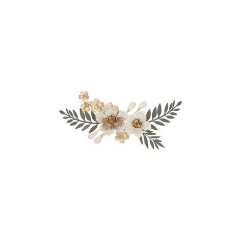 Mauro Ferretti Greak Wall Decor Metal Floral Design 90.2x41.9 cm
