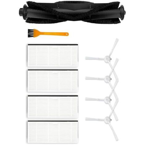 Kit de 10 brosses latérales principales pour aspirateurs Robots pour Ultenic pour T10, 1 Brosse Rouleau Principale, 4 filtres HEPA (1/4)