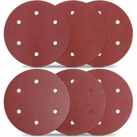 MSBD 9-Inch/225mm 30PCS disques de ponçage à 6 trous pour ponceuse de cloison sèche - ASD5A (1/5)