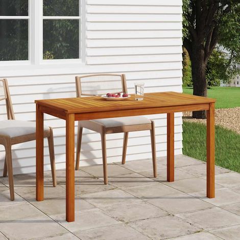 Table de jardin basse en bois d'acacia massif pour salon de jardin 110 x 55 x 67 cm - PANGIVO (1/5)