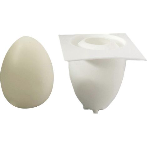 Kreative Silikon-Kerzenform in Eiform, Schokoladenmousse-Kuchenbackform