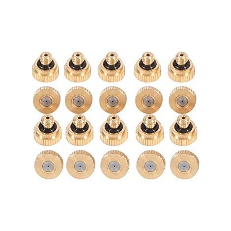 Buse d'Atomisation en Laiton, 20 Pièces, Filetage 10/24 UNC, 0,4mm, Acier Inoxydable, pour Système de Refroidissement et Irrigation Jardin - (1/5)
