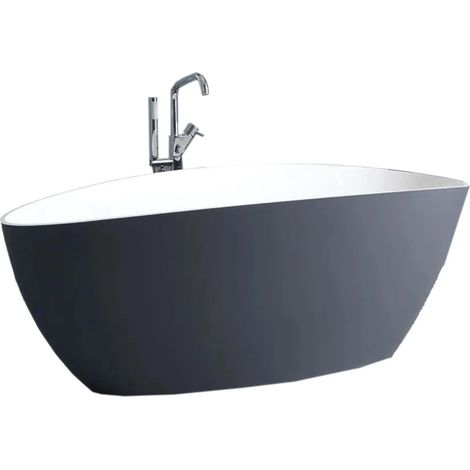 vasca da bagno "maggiore" grigia, 157x71x56 cm