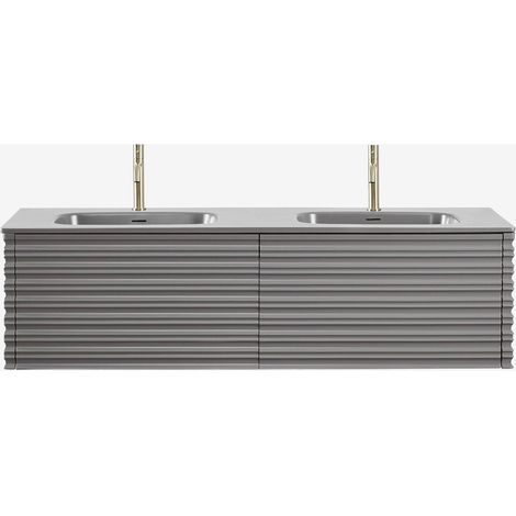 Conjunto de mueble de baño en madera con lavabos integrados Noura SKLUM             