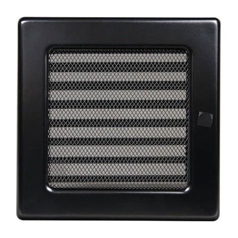 Lüftungsgitter 17x17 schwarz Jalousie