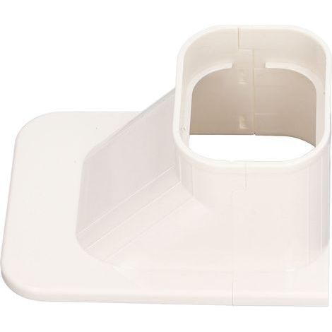 Manchon décoratif en PVC pour climatiseur, série 4101 80, protection de conduit de climatisation, cache-tuyau mural blanc, 1 pièce (1/5)