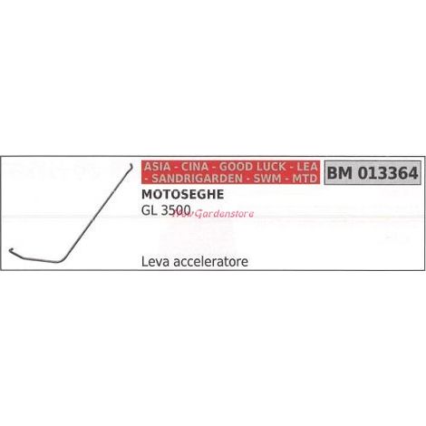 Leva acceleratore CINA motosega GL 3500 013364