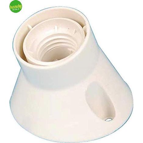 Portalampada in termoplastica Elettrocanali e27 base inclinata 250 v.