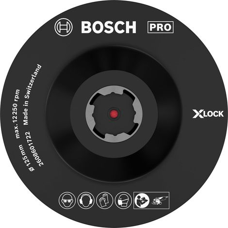 Bosch PRO Plato de soporte X-Lock 125 mm Velcro - 2608601722