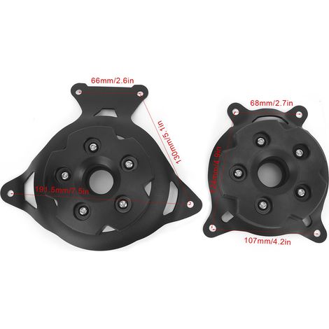 GARRYFIZH Lot de 2 couvercles de moteur de moto pour Kawasaki Z750 Z800 ZR750 ZR800 20132017