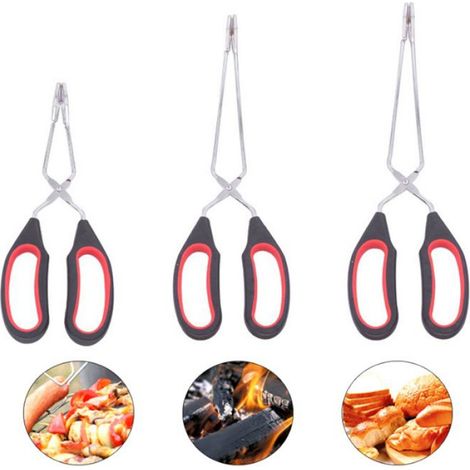 Ciseaux À Barbecue - Acier Inoxydable - 3 Pièces - 23 cm 28 cm 30,5 cm - Pour Cuisine Extérieure Et Grillade
