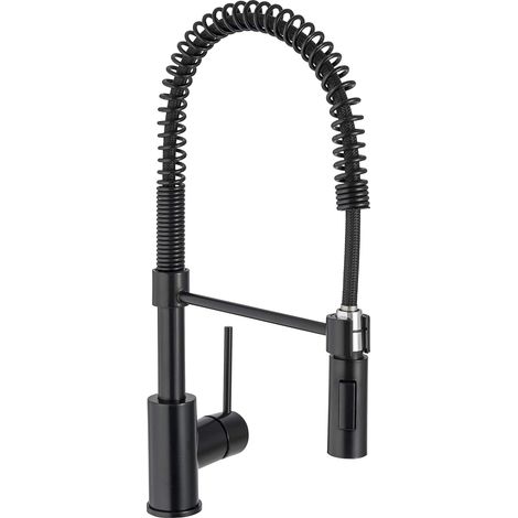 Robinet de cuisine 010 en laiton noir collection Céphise