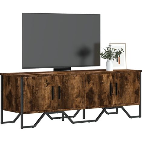 TV-Schrank Räuchereiche 122x34x41 cm Holzwerkstoff