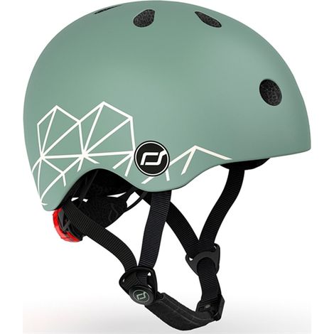 Scoot and Ride - Lifestyle Bicycle Helmet 45-51 cm - Green lines (96562)