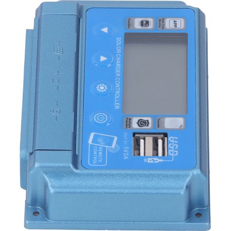 Régulateur de charge solaire MPPT 12/24/36/48/60V adaptatif double USB pour panneau photovoltaïque avec Bluetooth 60A (1/5)