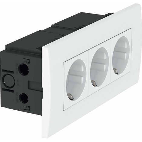 OBO Bettermann Bloc multiprise Modul 45, 3x 84x185x59mm Polycarbonate rouge signalisation RAL 3001, 6119413 (1/2)
