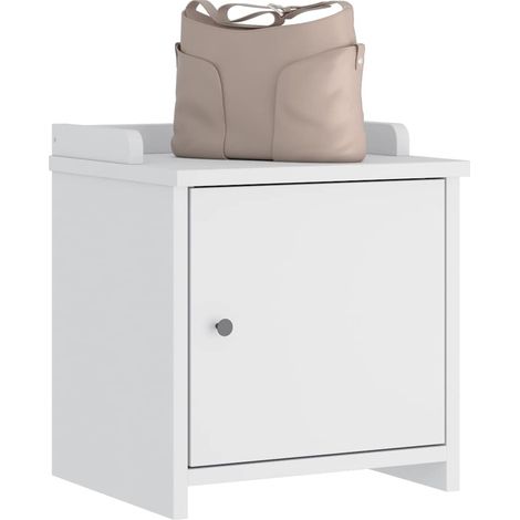 Flurbank SANDNES Weiß 45x40x50 cm Massivholz Kiefer (1/5)