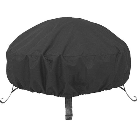 Housse de protection d'extérieur pour Braséro Rond 85x40cm Noir (1/5)