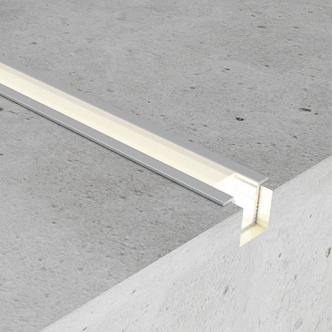 Profilé aluminium Yoret - 2 mètres Aluminium - Ledme - LM3741 (1/3)