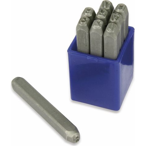 Herramientas de golpe bgs-technic 3034 acero al carbono 4 mm 9 piezas