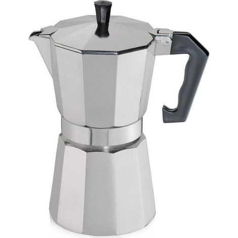 Cilio Aluminum Classico Aluminium-Induktionskaffeemaschine, Durchmesser 9 x 23,5 cm, 9 Tassen (1/2)