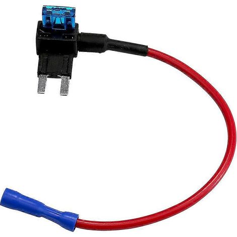 Adaptateur de fusible ATS miniature (6 pièces), adaptateur ACS à double circuit avec 6 inserts.-Red (1/2)