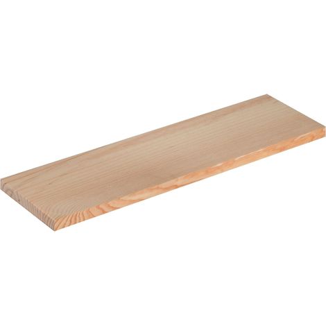 Étagère murale en pin massif brut 60 cm – Longueur 60 cm – Largeur 17 cm – Épaisseur 2,2 cm – Prête à peindre ou vernir – Astigarraga (1/5)