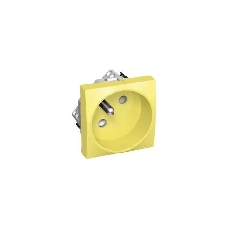 Schneider ALB4521210 2P rotoclip power socket - yellow