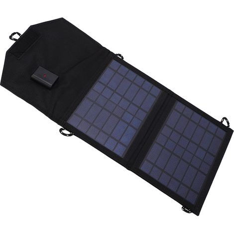 Panneau Solaire 7W Chargeur USB 5V 2A Pliable Portable Camping Extérieur Sac en Tissu (1/5)