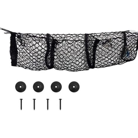 Filet De Coffre Voiture,Filets Rangement Pour Coffre Voiture 3 Poches Sac De Rangement En Filet Pour Voiture Pour Voiture Pick[751] (1/4)