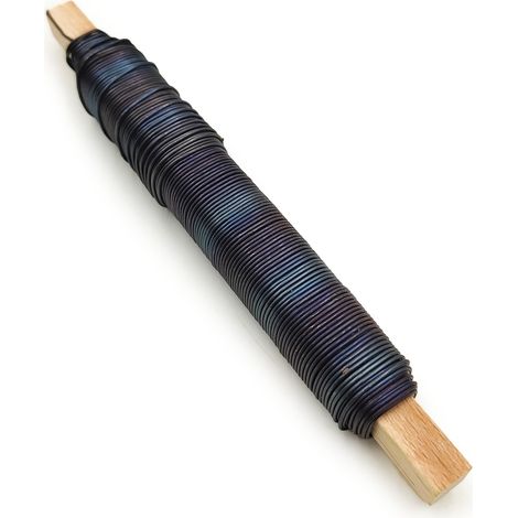 Blumendraht auf einem Rundstab – Schwarz geglüht – 0,7 mm