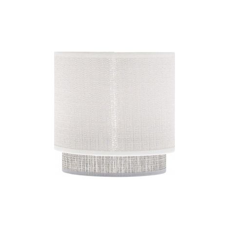 Paralume Kenya E14 Bianco/Grigio (Ø14x12x14cm)