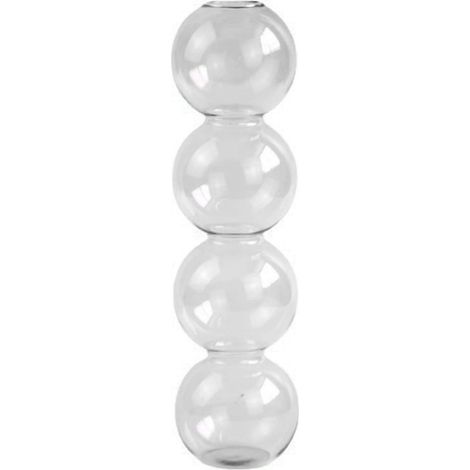 Jarrón de cristal para hidroponía – Floralium – Altura 17 cm o 22,5 cm – Diseño sencillo y elegante – Regalo ideal (1/5)