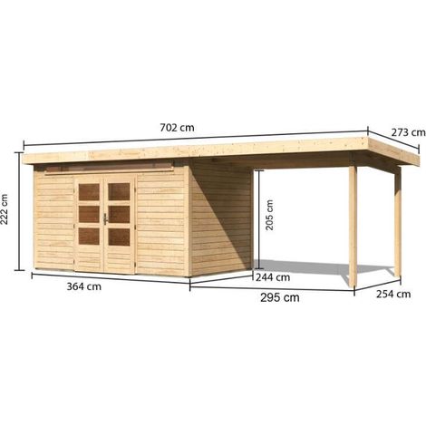 SH Kandern 6 natur 274x274x234 im Set mit AD 3,2 m Breite (1/4)