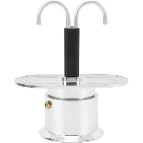 Aluminum Espresso Pot, Espresso Coffee Maker, Percolator, Classic Italian Moka Pot for Cuban Coffee, Mini Double Machine, Portable Stainless Steel, Vespresso (1/5)