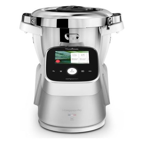 Moulinex – Robot cuiseur multifonction 1550 W – Technologie i-Companion Touch Pro – Cuisson sous vide – Cuve en inox – 12 programmes automatiques