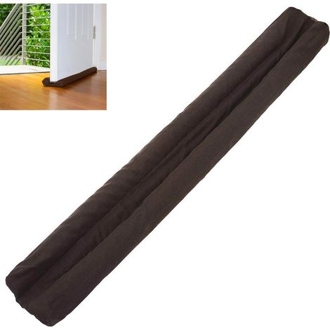 Bas de porte anti-courant d'air Boudin isolant thermique et phonique en tissu double face 97x14cm pour fenêtre et porte (1/5)