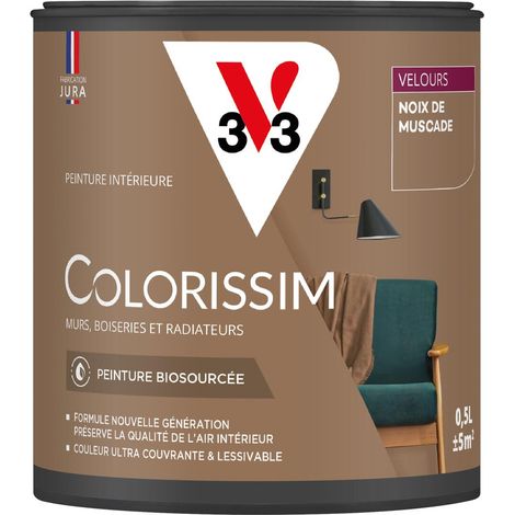 Peinture murale intérieure Colorissim® V33 Noix de muscade Velours 0,5L